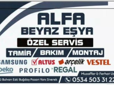 Alfa Beyaz Eşya Özel Servis