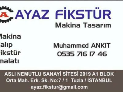 Ayaz Fikstür Makine Tasarım